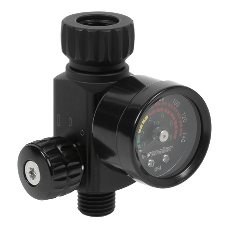 Premier AR02 On - Gun Air Pressure Regulator/Gauge with Glass Lens - AR02 - Sealey Tools UK - Workshop Tool Storage