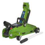 Sealey 1050CXHV Trolley Jack 2tonne Short Chassis - Hi - Vis - 1050CXHV - Sealey Tools UK - Workshop Tool Storage