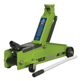Sealey 1153CXHV Trolley Jack 3tonne Long Chassis Heavy - Duty Hi - Vis - 1153CXHV - Sealey Tools UK - Workshop Tool Storage