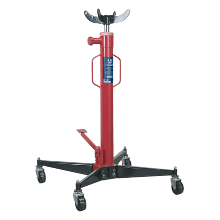 Sealey 1500TR Transmission Jack 1.5tonne Vertical - 1500TR - Sealey Tools UK - Workshop Tool Storage