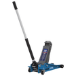 Sealey 2001LEBL Trolley Jack 2.25tonne Low Entry Rocket Lift Blue - 2001LEBL - Sealey Tools UK - Workshop Tool Storage