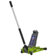 Sealey 2001LEHV Trolley Jack 2.25tonne Low Entry Rocket Lift Hi - Vis Green - 2001LEHV - Sealey Tools UK - Workshop Tool Storage