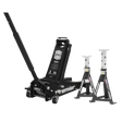 Sealey 3040ABCOMBO Trolley Jack 3t & Axle Stands (Pair) 3t per Stand Combo - 3040ABCOMBO - Sealey Tools UK - Workshop Tool Storage