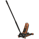 Sealey 3040AO Trolley Jack 3tonne Rocket Lift Orange - 3040AO - Sealey Tools UK - Workshop Tool Storage