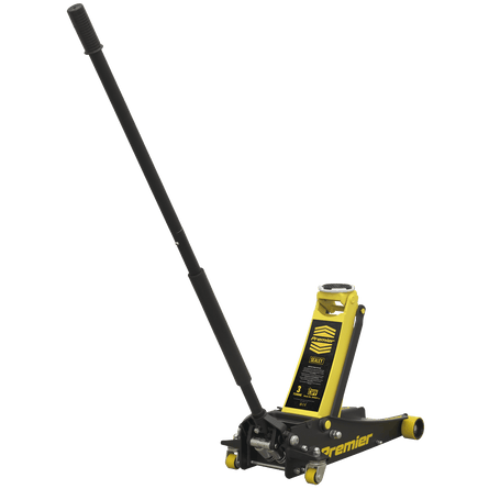 Sealey 3040AY Trolley Jack 3tonne Rocket Lift Yellow - 3040AY - Sealey Tools UK - Workshop Tool Storage