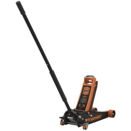 Sealey 4040AO Trolley Jack 4tonne Rocket Lift Orange - 4040AO - Sealey Tools UK - Workshop Tool Storage