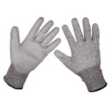 Sealey 9139XL Anti - Cut PU Gloves (Cut Level C - X - Large) - Pair - 9139XL - Sealey Tools UK - Workshop Tool Storage