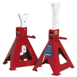 Sealey AAS10000 Axle Stands (Pair) 10tonne Capacity per Stand Auto Rise Ratchet - AAS10000 - Sealey Tools UK - Workshop Tool Storage
