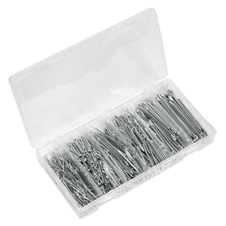 Sealey AB001SP Split Pin Assortment 555pc Small Sizes Imperial & Metric - AB001SP - Sealey Tools UK - Workshop Tool Storage