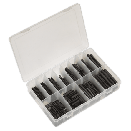 Sealey AB006RP Spring Roll Pin Assortment 300pc - Imperial - AB006RP - Sealey Tools UK - Workshop Tool Storage