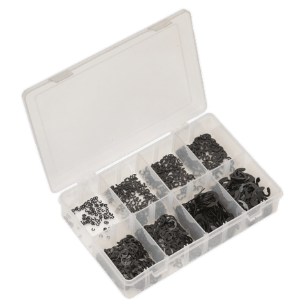Sealey AB012ER E - Clip Retainer Assortment 800pc Metric - AB012ER - Sealey Tools UK - Workshop Tool Storage