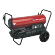 Sealey AB1008 Space Warmer® Paraffin/Kerosene/Diesel Heater 100,000Btu/hr with Wheels - AB1008 - Sealey Tools UK - Workshop Tool Storage