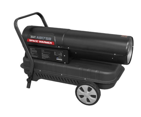 Sealey AB1758 Space Warmer® Kerosene/Diesel Heater 175,000Btu/hr with Wheels - AB1758 - Sealey Tools UK - Workshop Tool Storage