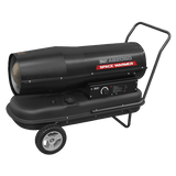 Sealey AB2050 Space Warmer® Kerosene/Diesel Heater 205,000Btu/hr with Wheels - AB2050 - Sealey Tools UK - Workshop Tool Storage