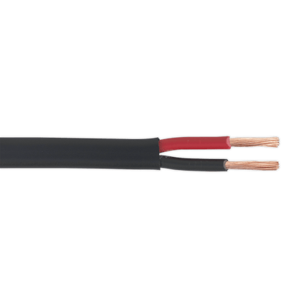 Sealey AC2830TWTK Automotive Cable Thick Wall Flat Twin 2 x 2mm² 28/0.30mm 30m Black - AC2830TWTK - Sealey Tools UK - Workshop Tool Storage