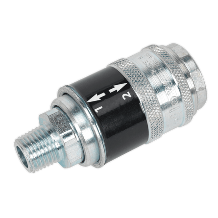 Sealey AC56 Safety Coupling Body Male 1/4"BSPT - AC56 - Sealey Tools UK - Workshop Tool Storage