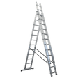 Sealey ACL312 Aluminium Extension Combination Ladder 3x12 EN 131 - ACL312 - Sealey Tools UK - Workshop Tool Storage