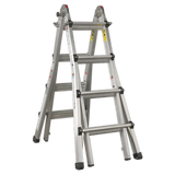 Sealey AFPL3 Aluminium Telescopic Ladder 4 - Way EN 131 Adjustable Height - AFPL3 - Sealey Tools UK - Workshop Tool Storage