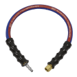 Sealey AH2R/38 Air Leader Hose 600mm x 10mm with Tailpiece & 1/4"BSP Union - AH2R/38 - Sealey Tools UK - Workshop Tool Storage