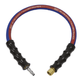 Sealey AH2R/38 Air Leader Hose 600mm x 10mm with Tailpiece & 1/4"BSP Union - AH2R/38 - Sealey Tools UK - Workshop Tool Storage