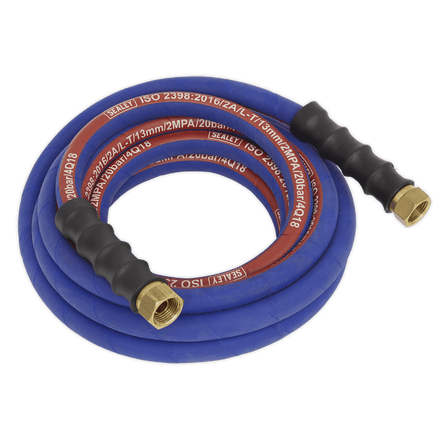 Sealey AH5R/12 Air Hose 5m x 13mm with 1/2"BSP Unions Extra - Heavy - Duty - AH5R/12 - Sealey Tools UK - Workshop Tool Storage