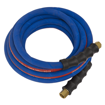 Sealey AH5R/38 Air Hose 5m x 10mm with 1/4"BSP Unions Extra - Heavy - Duty - AH5R/38 - Sealey Tools UK - Workshop Tool Storage