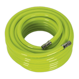 Sealey AHFC1538 Air Hose High - Visibility 15m x 10mm with 1/4"BSP Unions - AHFC1538 - Sealey Tools UK - Workshop Tool Storage