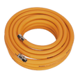 Sealey AHHC1038 Air Hose 10m x 10mm Hybrid High - Visibility with 1/4"BSP Unions - AHHC1038 - Sealey Tools UK - Workshop Tool Storage