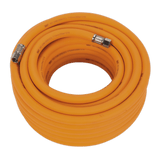 Sealey AHHC1538 Air Hose 15m x 10mm Hybrid High - Visibility with 1/4"BSP Unions - AHHC1538 - Sealey Tools UK - Workshop Tool Storage