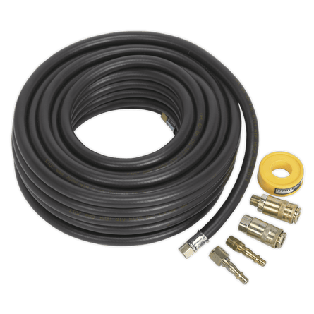 Sealey AHK01 Air Hose Kit 15m x 8mm with Connectors - AHK01 - Sealey Tools UK - Workshop Tool Storage