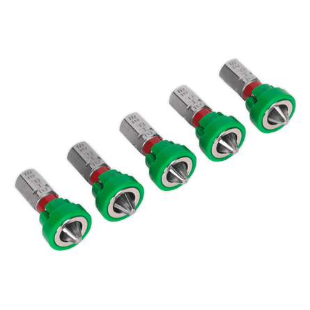 Sealey AK210520 Power Tool Bit Phillips 2 with Magnetic Holder S2 25mm Pack of 5 - AK210520 - Sealey Tools UK - Workshop Tool Storage