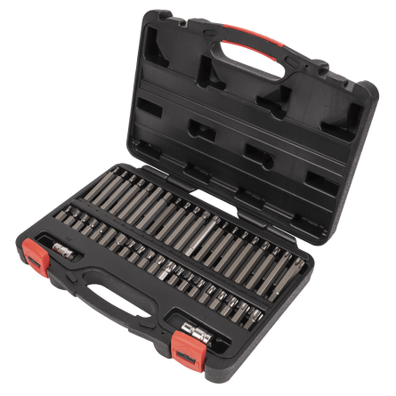 Sealey AK21942P TRX - Star*/Hex/Spline Bit Set 42pc 3/8" & 1/2"Sq Drive - AK21942P - Sealey Tools UK - Workshop Tool Storage