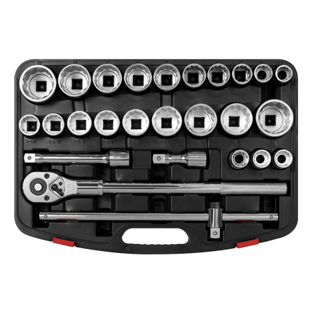 Sealey AK2584 Socket Set 26pc 3/4"Sq Drive 12 - point WallDrive® - AK2584 - Sealey Tools UK - Workshop Tool Storage