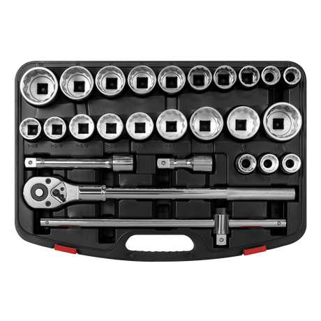 Sealey AK2584 Socket Set 26pc 3/4"Sq Drive 12 - point WallDrive® - AK2584 - Sealey Tools UK - Workshop Tool Storage