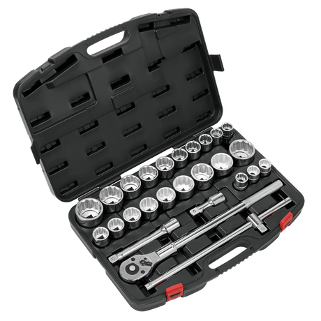 Sealey AK2584 Socket Set 26pc 3/4"Sq Drive 12 - point WallDrive® - AK2584 - Sealey Tools UK - Workshop Tool Storage