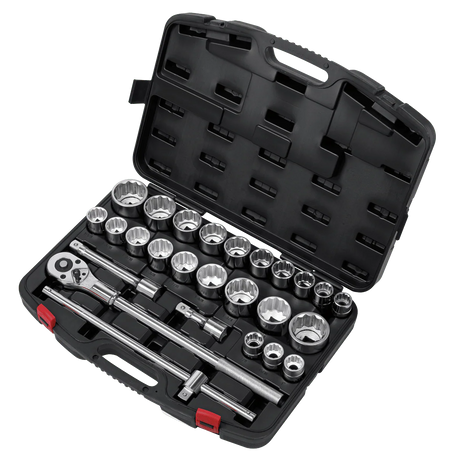 Sealey AK2584 Socket Set 26pc 3/4"Sq Drive 12 - point WallDrive® - AK2584 - Sealey Tools UK - Workshop Tool Storage
