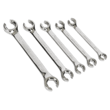 Sealey AK2651 Flare Nut Spanner Set 5pc Metric - AK2651 - Sealey Tools UK - Workshop Tool Storage