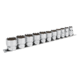 Sealey AK2672 Socket Set 11pc 3/8"Sq Drive 12pt WallDrive® Imperial - AK2672 - Sealey Tools UK - Workshop Tool Storage