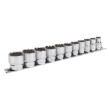 Sealey AK2672 Socket Set 11pc 3/8"Sq Drive 12pt WallDrive® Imperial - AK2672 - Sealey Tools UK - Workshop Tool Storage