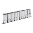Sealey AK2673 Socket Set 11pc 3/8"Sq Drive 12pt Deep WallDrive® Imperial - AK2673 - Sealey Tools UK - Workshop Tool Storage