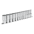 Sealey AK2675 Socket Set 13pc 1/2"Sq Drive 12pt Deep WallDrive® Imperial - AK2675 - Sealey Tools UK - Workshop Tool Storage