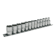Sealey AK2680 Socket Set 13pc 1/4"Sq Drive 12pt WallDrive® Metric - AK2680 - Sealey Tools UK - Workshop Tool Storage