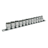 Sealey AK2682 Socket Set 12pc 3/8"Sq Drive 12pt WallDrive® Metric - AK2682 - Sealey Tools UK - Workshop Tool Storage