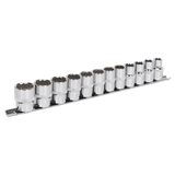 Sealey AK2684 Socket Set 12pc 1/2"Sq Drive 12pt WallDrive® Metric - AK2684 - Sealey Tools UK - Workshop Tool Storage