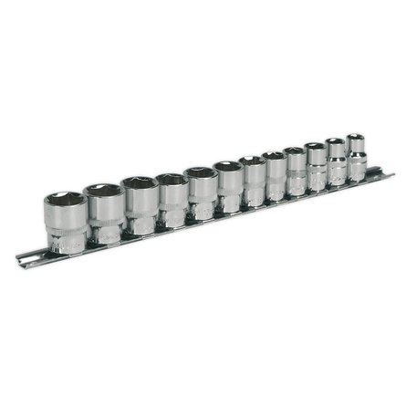 Sealey AK2693 Socket Set 12pc 3/8"Sq Drive WallDrive® Metric - AK2693 - Sealey Tools UK - Workshop Tool Storage