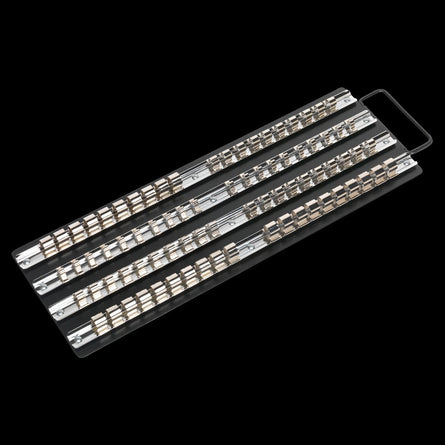 Sealey AK271B Socket Rail Tray Black 1/4", 3/8" & 1/2"Sq Drive - AK271B - Sealey Tools UK - Workshop Tool Storage