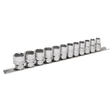 Sealey AK2741 Socket Set 12pc 3/8"Sq Drive Lock - On„¢ 6pt Metric - AK2741 - Sealey Tools UK - Workshop Tool Storage