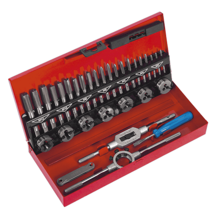 Sealey AK3015 Tap & Die Set 32pc Split Dies - Metric - AK3015 - Sealey Tools UK - Workshop Tool Storage