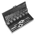 Sealey AK3015HSS Tap & Die Set 32pc Split Dies HSS 4341 - Metric - AK3015HSS - Sealey Tools UK - Workshop Tool Storage