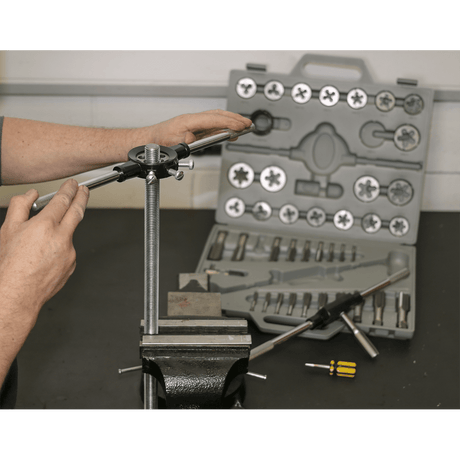 Sealey AK303 45pc Tap & Die Set Split Dies - Metric - AK303 - Sealey Tools UK - Workshop Tool Storage